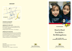 Hand in Hand: Vom Helfen – Ein Bildungsthema