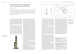 Eine r&ouml;mische Fibel mit Liebesinschrift aus der