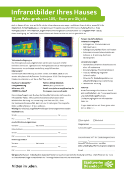 Infrarotbilder Ihres Hauses