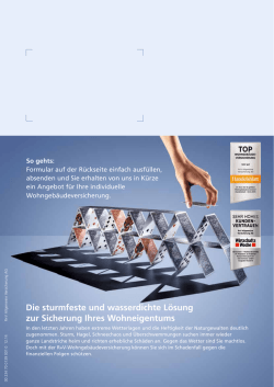 Die sturmfeste und wasserdichte L&ouml;sung zur Sicherung Ihres