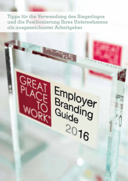 Great Place to Work ® Employer Branding Guide