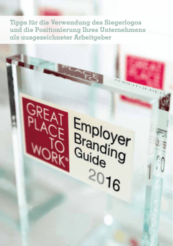 Great Place to Work &reg; Employer Branding Guide