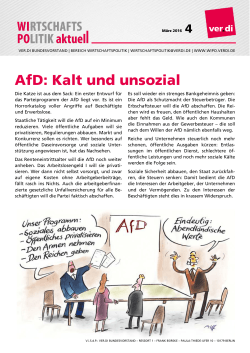 AfD: Kalt und unsozial - ver.di | Wirtschaftspolitik