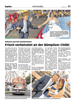Frisch verheiratet an der Bümplizer Chilbi