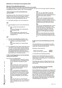 Merkblatt zum Unterhaltsvorschussgesetz (UVG) - Amt24