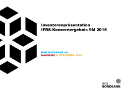IFRS Konzernergebnis 9M-2015