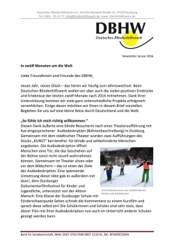 In zw&ouml;lf Monaten um die Welt Liebe Freundinnen und Freunde des