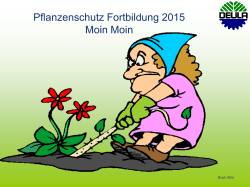 Pflanzenschutzfortbildung 2015 - Landwirtschaftskammer Schleswig