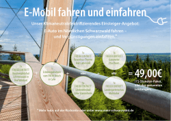 E-Mobil fahren und einfahren