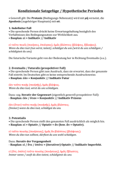 griechischen Kondizionals&auml;tze