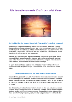 Die transformierende Kraft der acht Verse