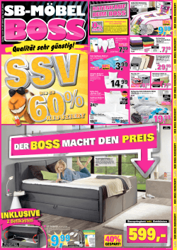SB Möbel Boss - Sonntagszeitung