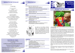 Juli/August 2015 - Pfarre Scheibbs.online