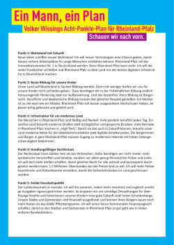 Ein Mann, ein Plan - FDP Rheinland