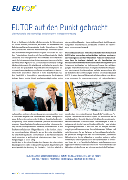 EUTOP auf den Punkt gebracht