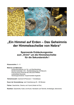 Ein Himmel auf Erden das Geheimnis der - Galileo-Park