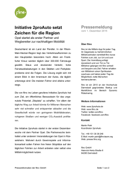Initiative 2proAuto setzt Zeichen f&uuml;r die Region Pressemeldung