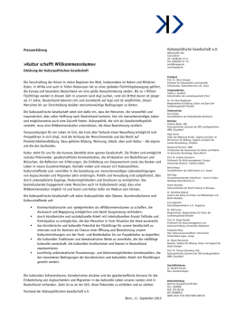 Kultur schafft Willkommensräume - Kulturpolitische Gesellschaft eV