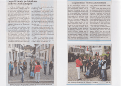 Gospel Friends go Solothurn in ihrem Jubil&auml;umsjahr