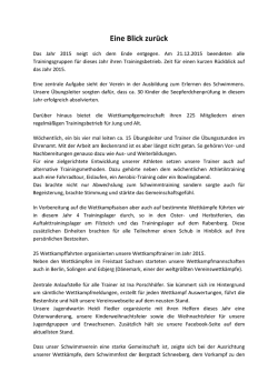 Eine Blick zur&uuml;ck - SSV Aue