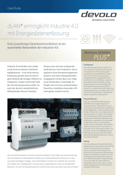 dLAN&reg; erm&ouml;glicht Industrie 4.0 mit Energiedatenerfassung