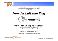 Von der Luft zum Flug