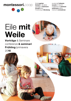 Eile mit Weile - Montessori.coop