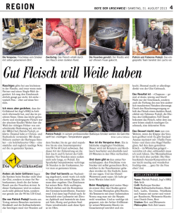 Gut Fleisch will Weile haben