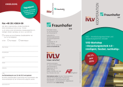 KOOPERATION - Fraunhofer IVV