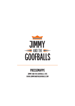 Pressemappe - Jimmy and the Goofballs