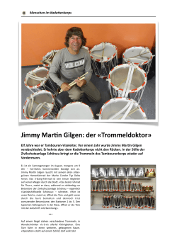 Jimmy Mar&n Gilgen: der «Trommeldoktor
