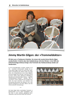 Jimmy Mar&n Gilgen: der &laquo;Trommeldoktor