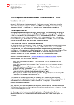 Information Ausbildungskurse f&uuml;r Waldarbeiterinnen und