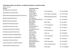 Liste der Wasser- und Bodenverb&auml;nde