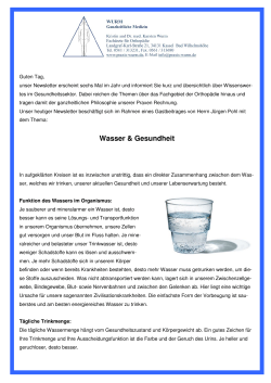 Wasser - Dr. med. Karsten Wurm
