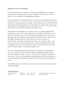 Infos... - Rhein-Taxi