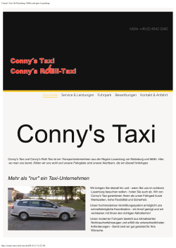 Conny`s Taxi für Ratzeburg, Mölln und ganz Lauenburg.