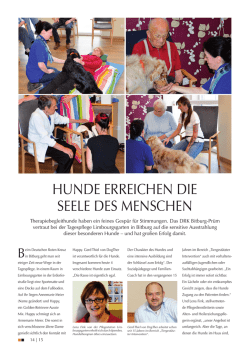 Hunde erreicHen die Seele deS MenScHen