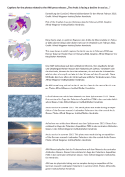 Captions for the photos related to the AWI press release: „The Arctic