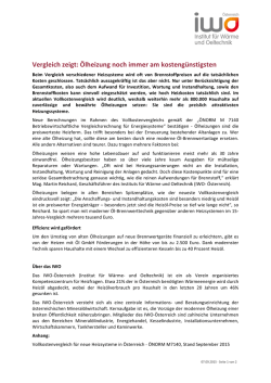 Vergleich zeigt: Ölheizung noch immer am