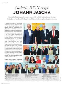 Bericht | Galerie ICON zeigt Johann Jascha