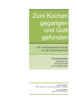 H&uuml;ttel, Michael: Zum Kochen gegangen und Gott gefunden
