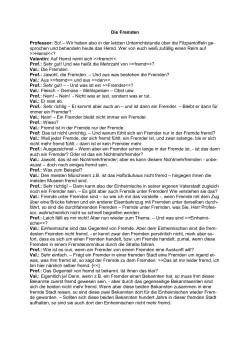 Die Fremden von Karl Valentin