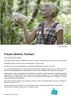 Weitere Informationen zu Fräulein Brehms Tierleben