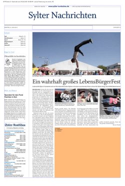 Ein wahrhaft gro&szlig;es LebensB&uuml;rgerFest