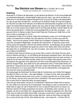 Gleichnis vom S&auml;mann