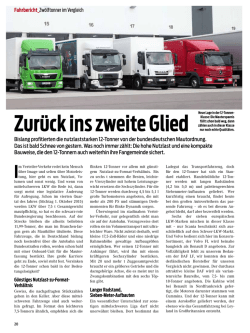 Zurück ins zweite Glied