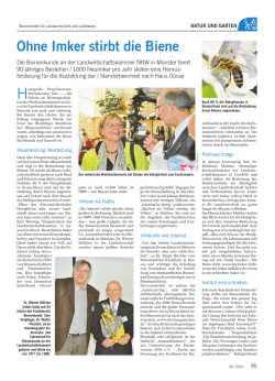 Ohne Imker stirbt die Biene