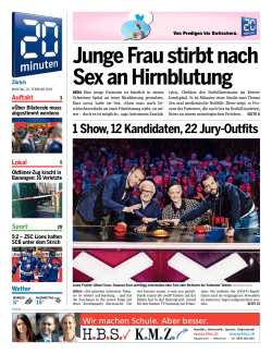 Junge Frau stirbt nach Sex an Hirnblutung