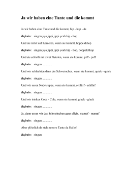 Ja wir haben eine Tante und die kommt - AWO